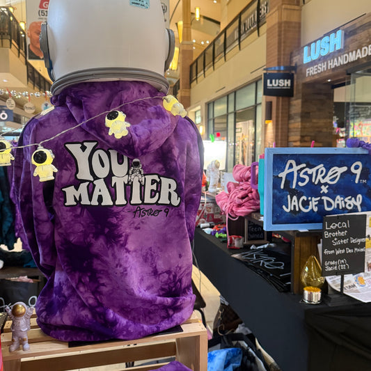 “You Matter” Purple Tie-Dye Hoodie