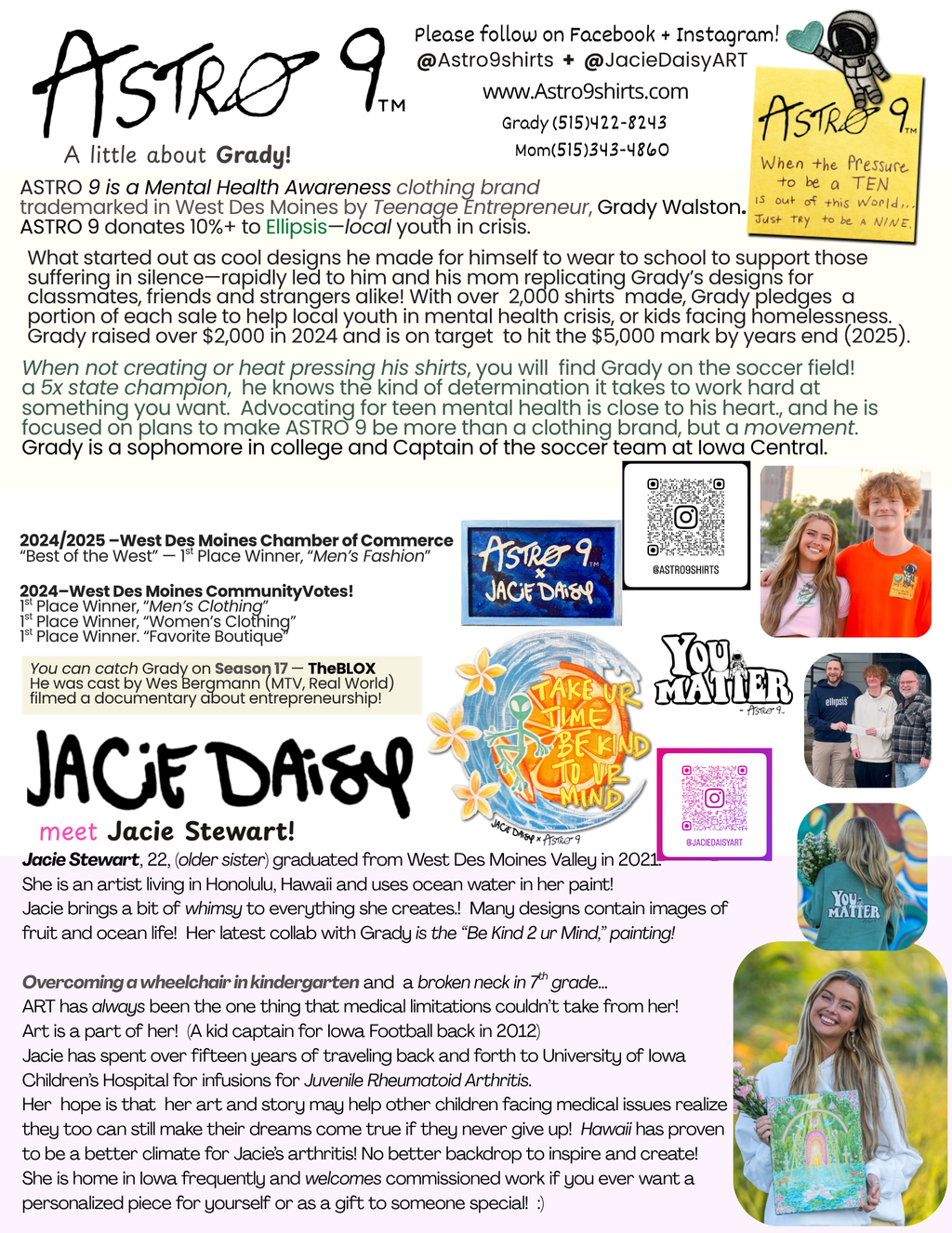 “Be Kind 2 Ur Mind” - Hoodie