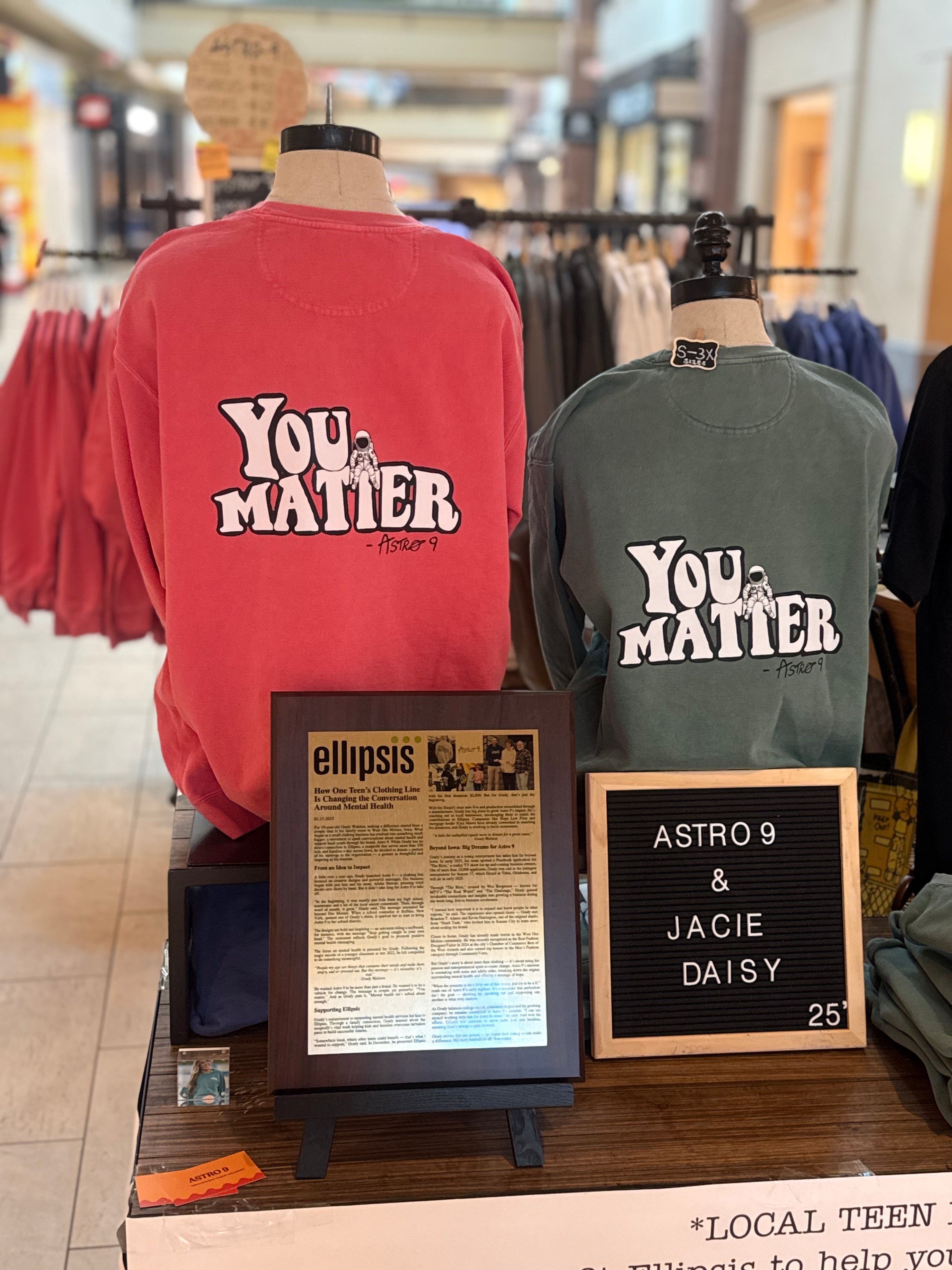 “You Matter” crew neck